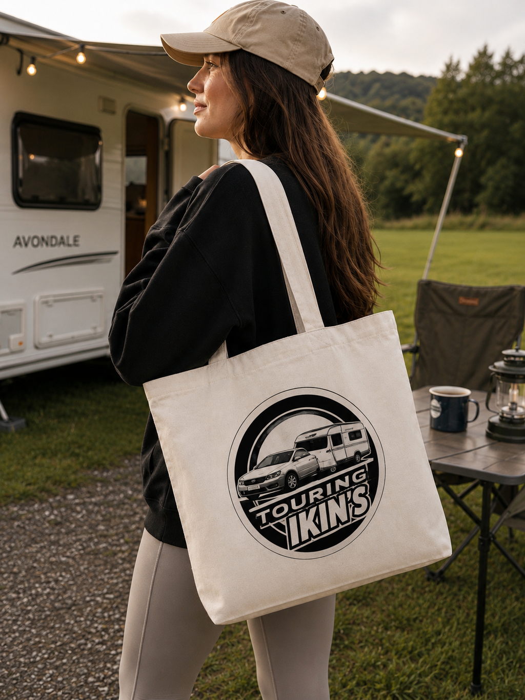 Personalised Caravan Tote Bag
