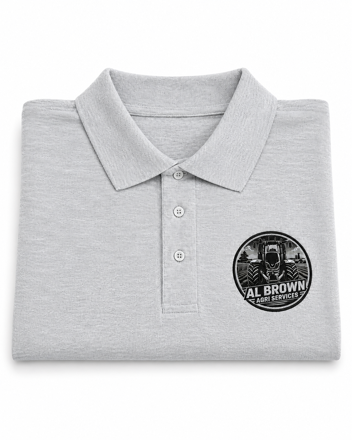 Personalised Tractor Polo Shirt - Farm Workwear - Custom Farming Polo