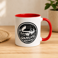 Personalised Campervan Accent Mug – Coloured Handle & Interior (11oz)