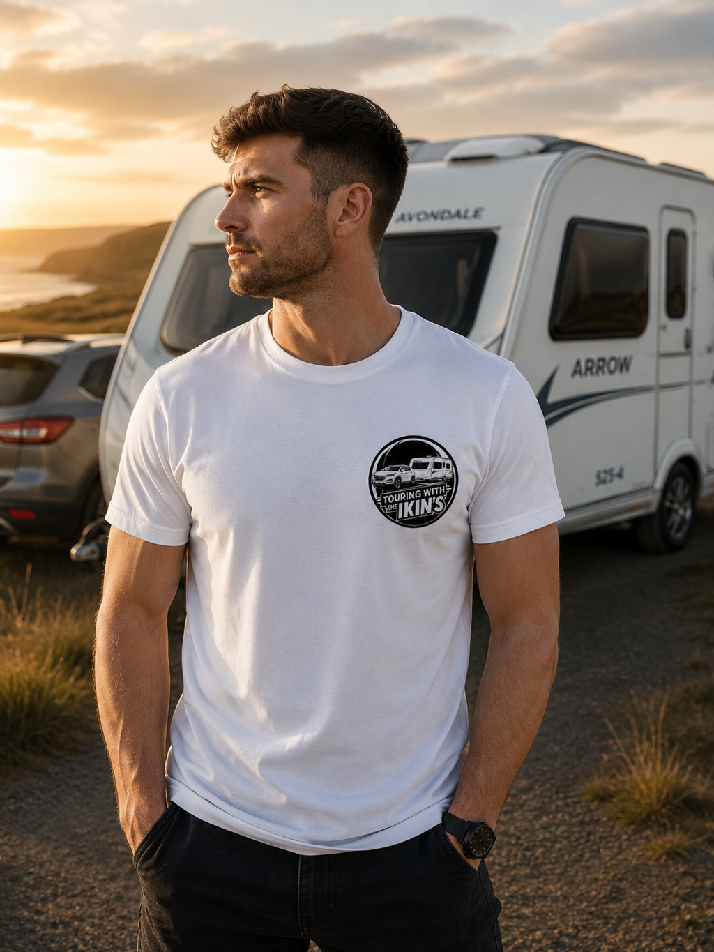 Personalised Caravan T-shirt - Custom Caravan T-shirt - Caravan Gift - Touring Clothing