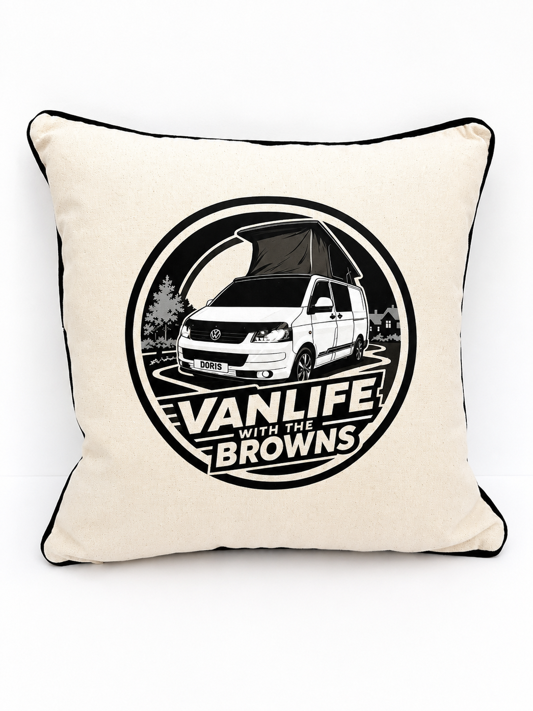 Personalised Campervan Cushion  - Created from Your Own Van