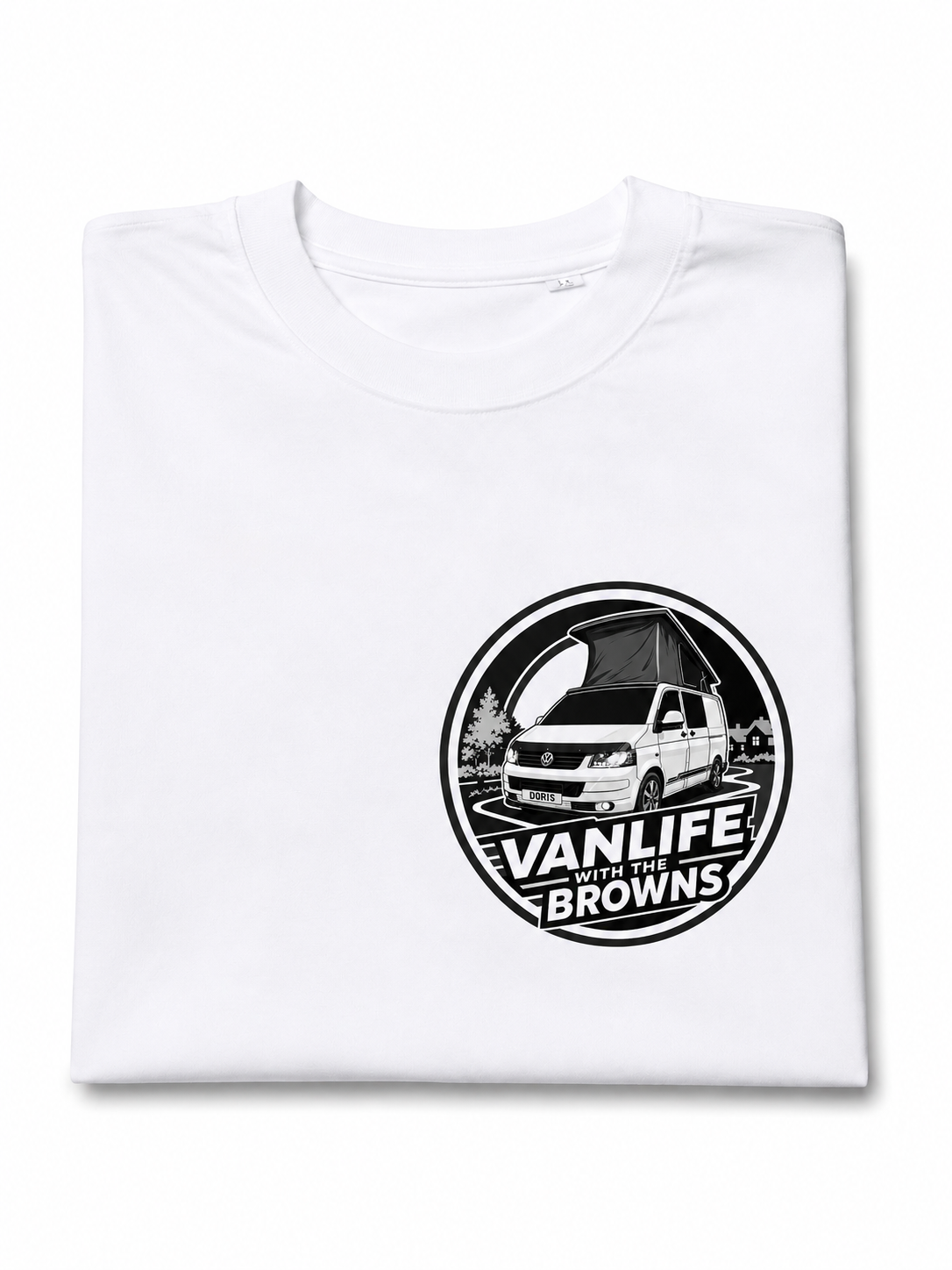 Personalised Campervan T-Shirt | Vanlife with the Browns | Custom VW Camper Gift