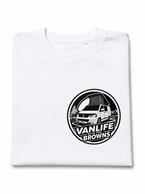 Personalised Campervan T-Shirt | Vanlife with the Browns | Custom VW Camper Gift