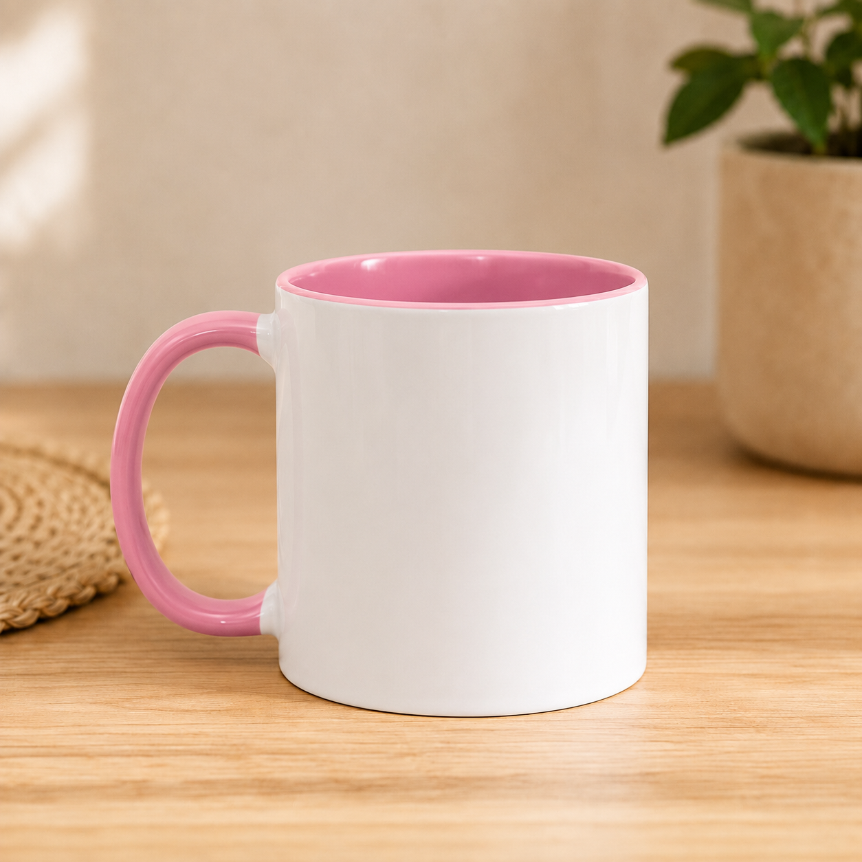Personalised Campervan Accent Mug – Coloured Handle & Interior (11oz)