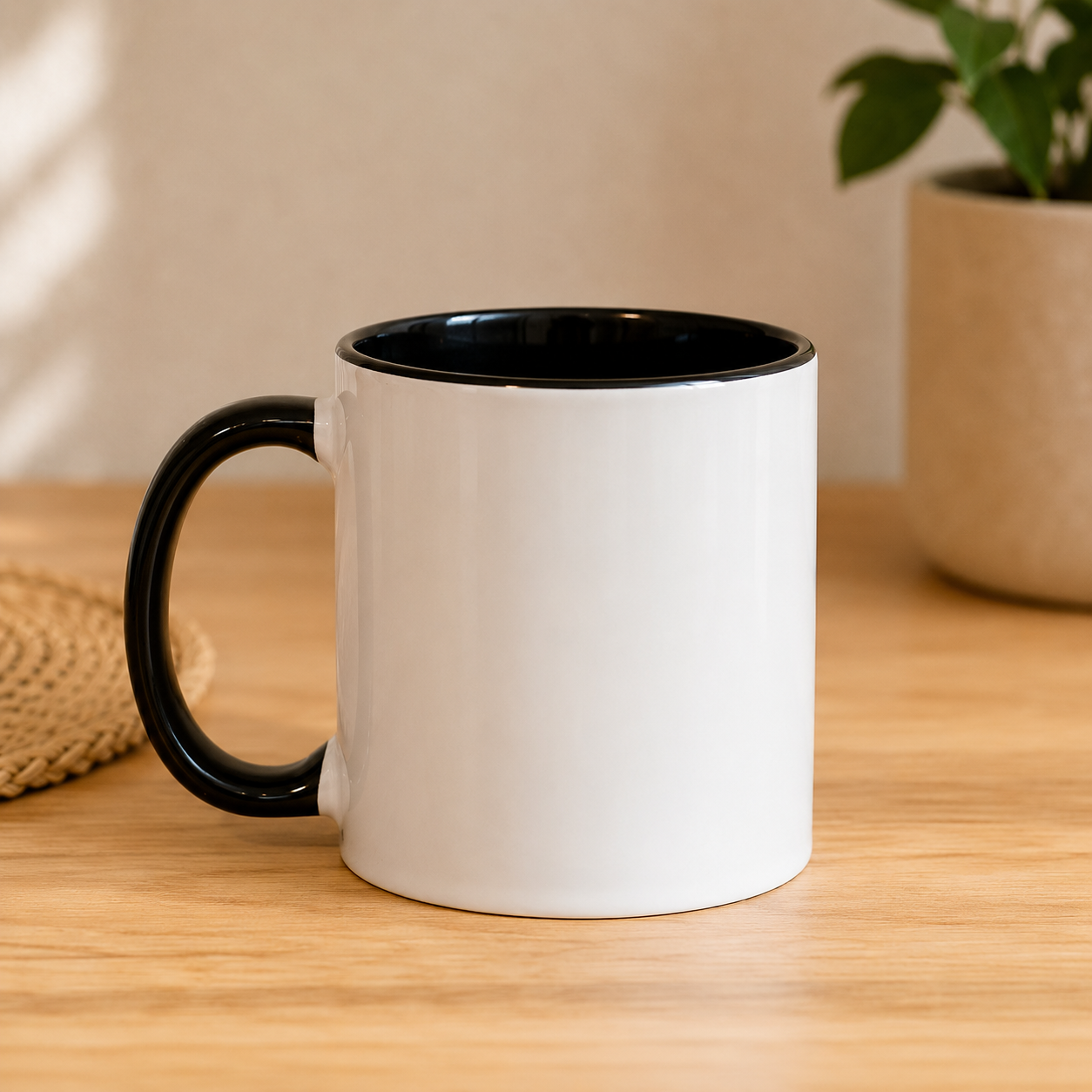 Personalised Campervan Accent Mug – Coloured Handle & Interior (11oz)