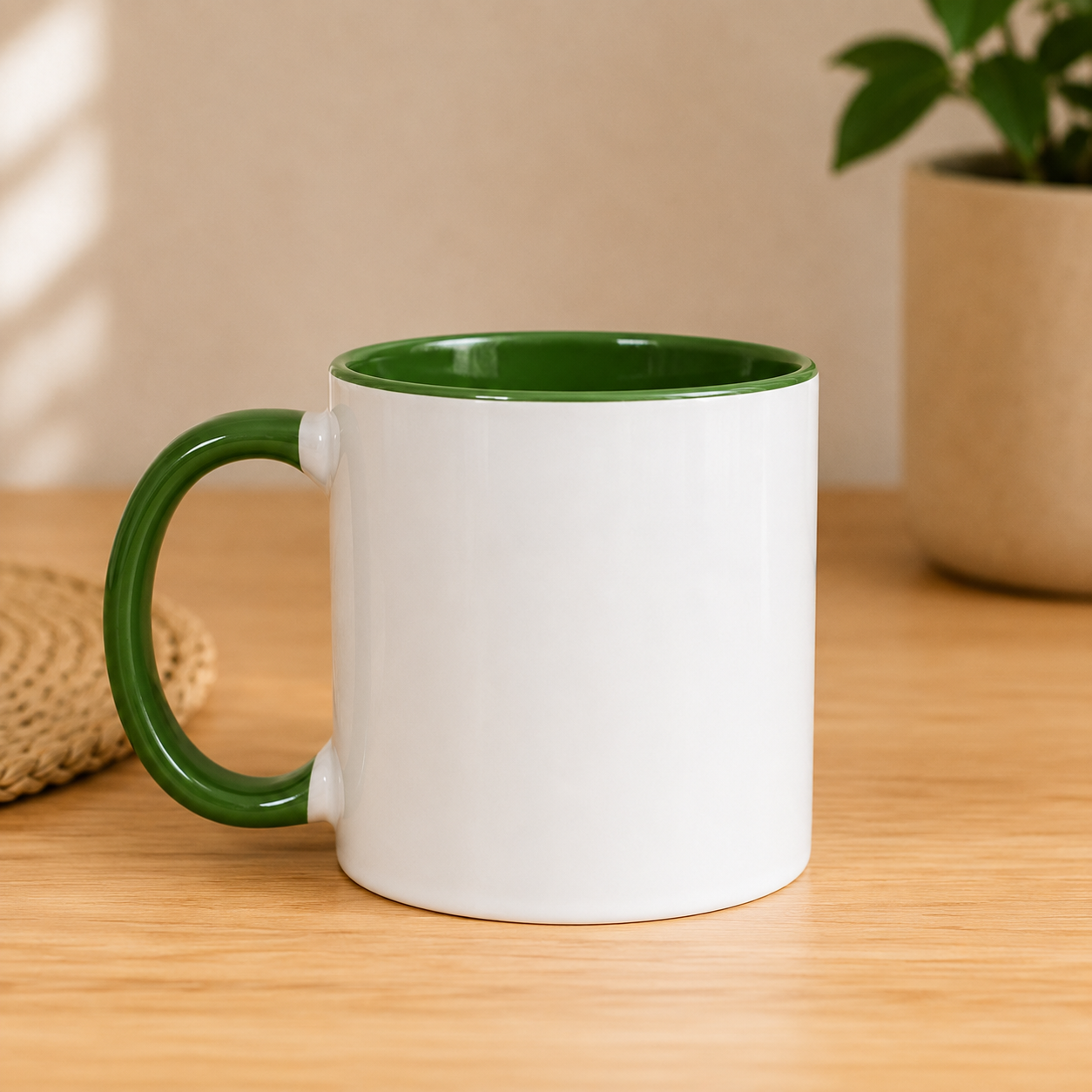Personalised Lorry Accent Mug – Coloured Handle & Interior (11oz)
