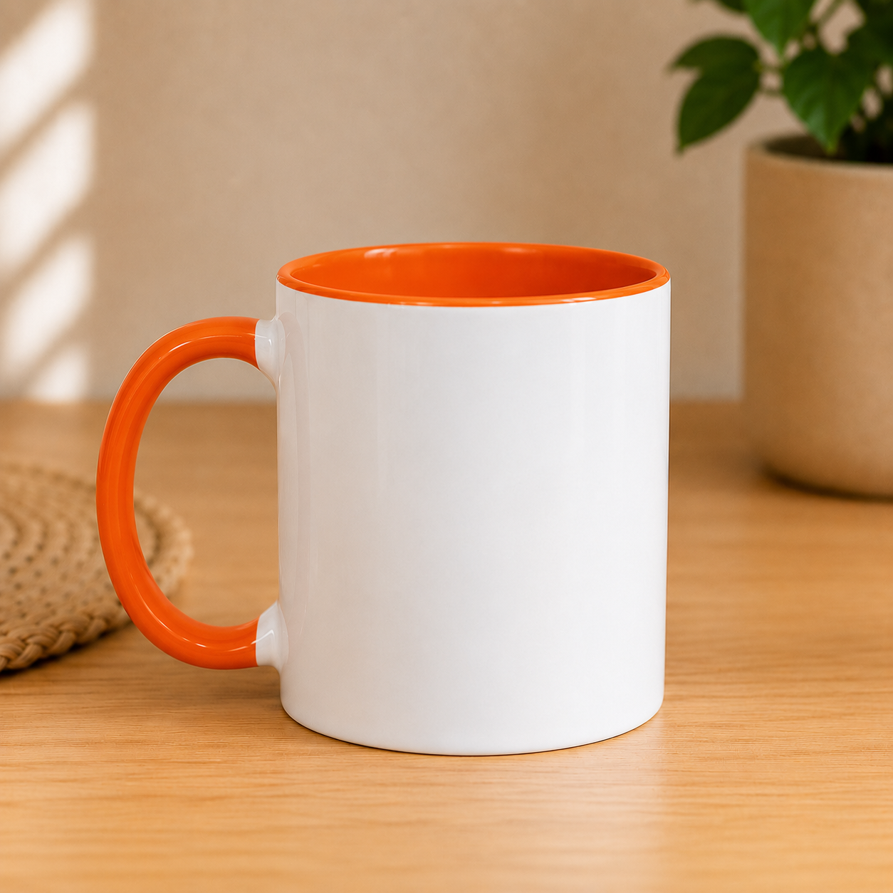 Personalised Campervan Accent Mug – Coloured Handle & Interior (11oz)